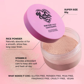 Kimchi Chic Puff Puff Pass Loose Setting Powder in makeup routine