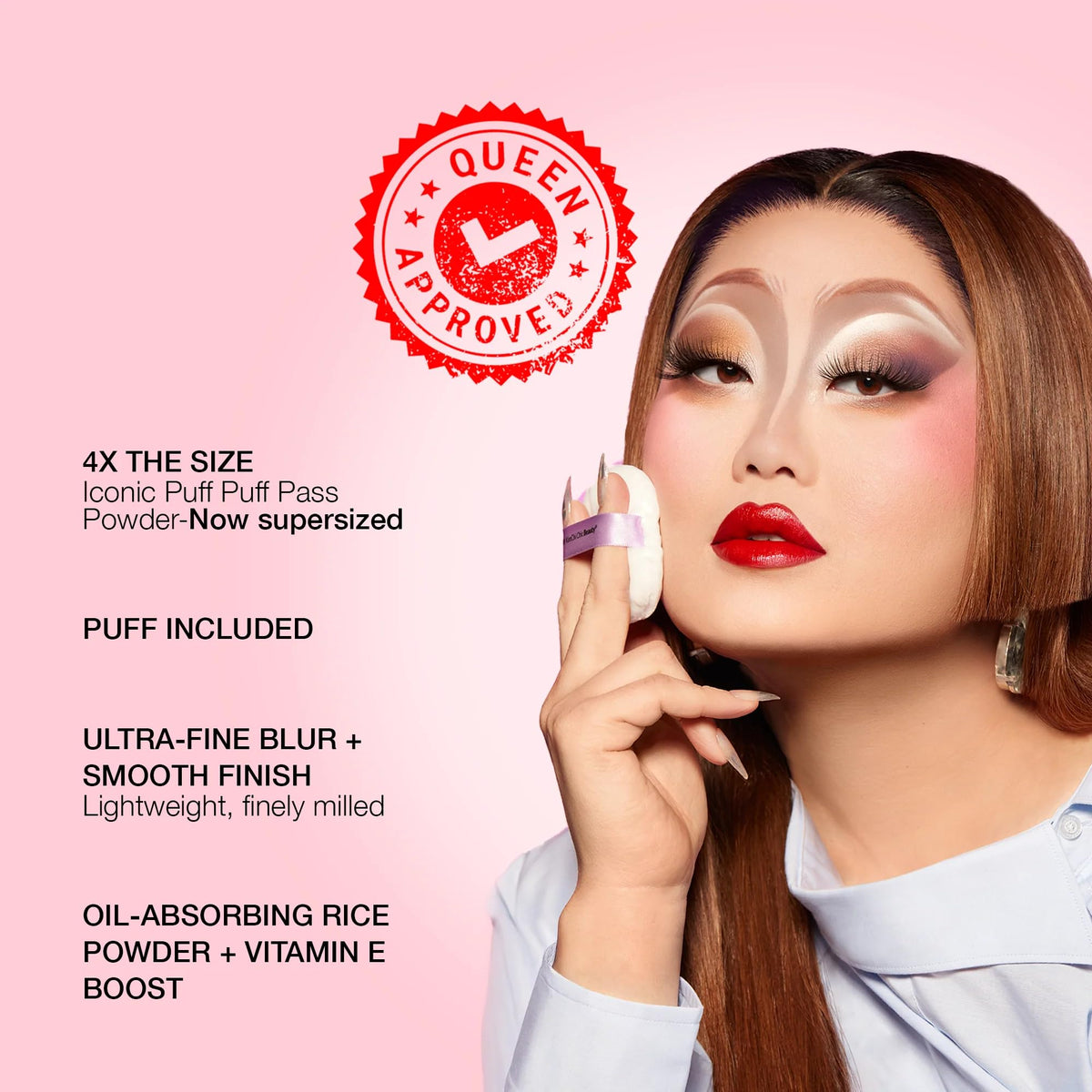 Kimchi Chic Puff Puff Pass Loose Setting Powder on skin
