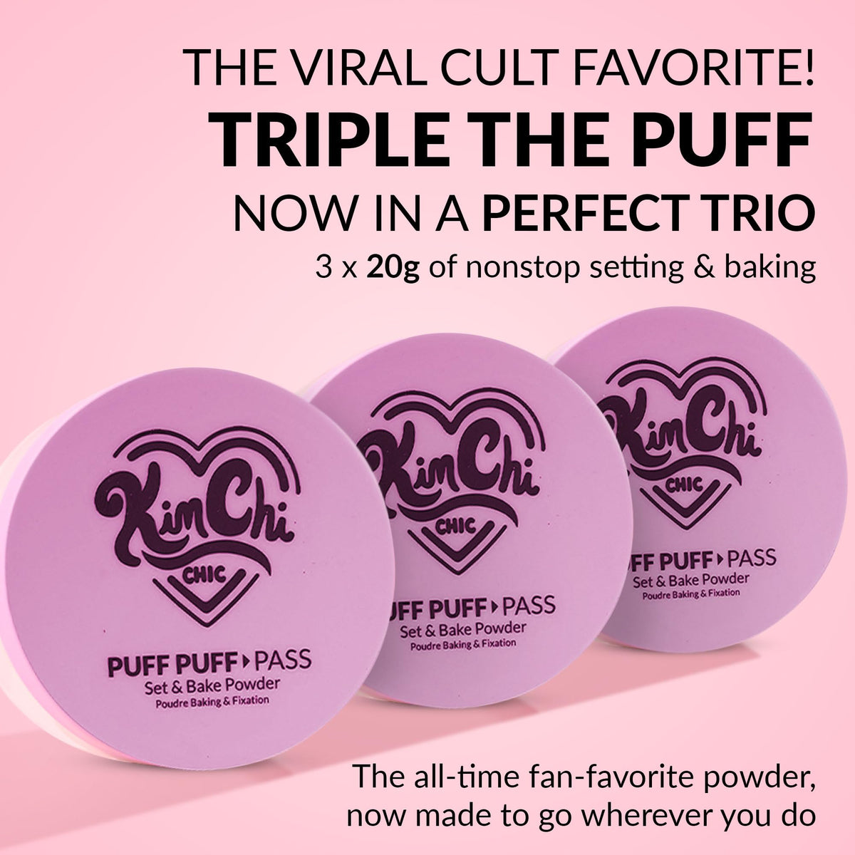 Kimchi Chic Puff Puff Pass Setting Powder in packaging