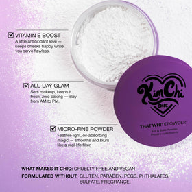 Kimchi Chic Setting Powder 109g in makeup bag