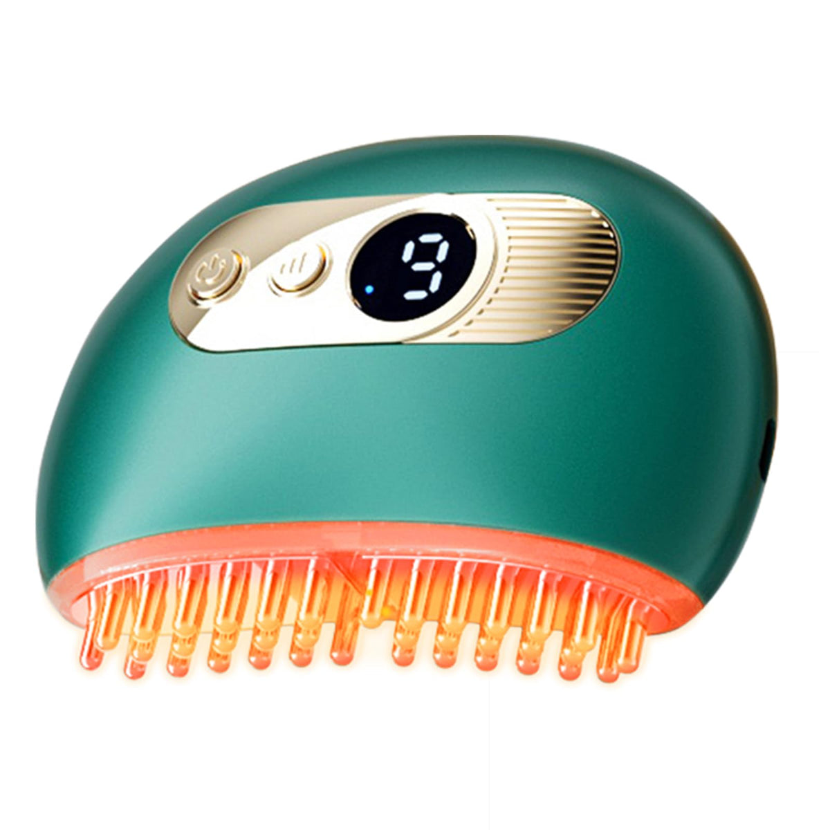 Kinbana Lymphatic Contour Face Brush front view in green