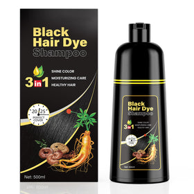 Kingming Black Hair Dye Shampoo 3 in 1 front view