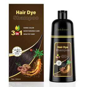 KINGMING Dark Brown Hair Dye Shampoo front view