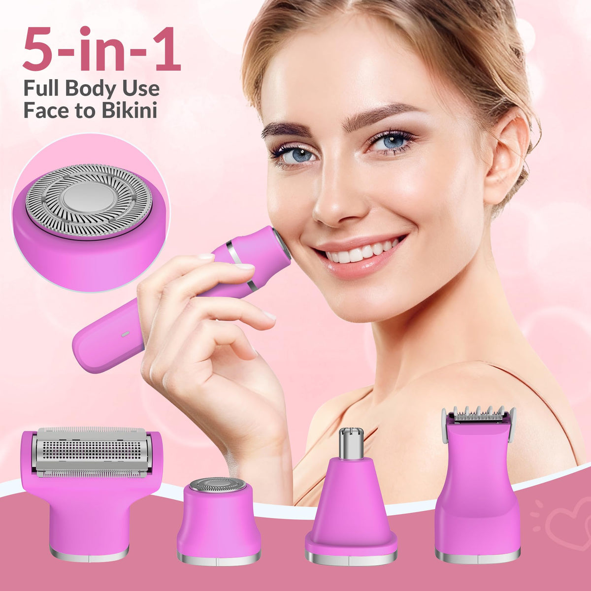 KINGTEE bikini trimmer in a bathroom setting