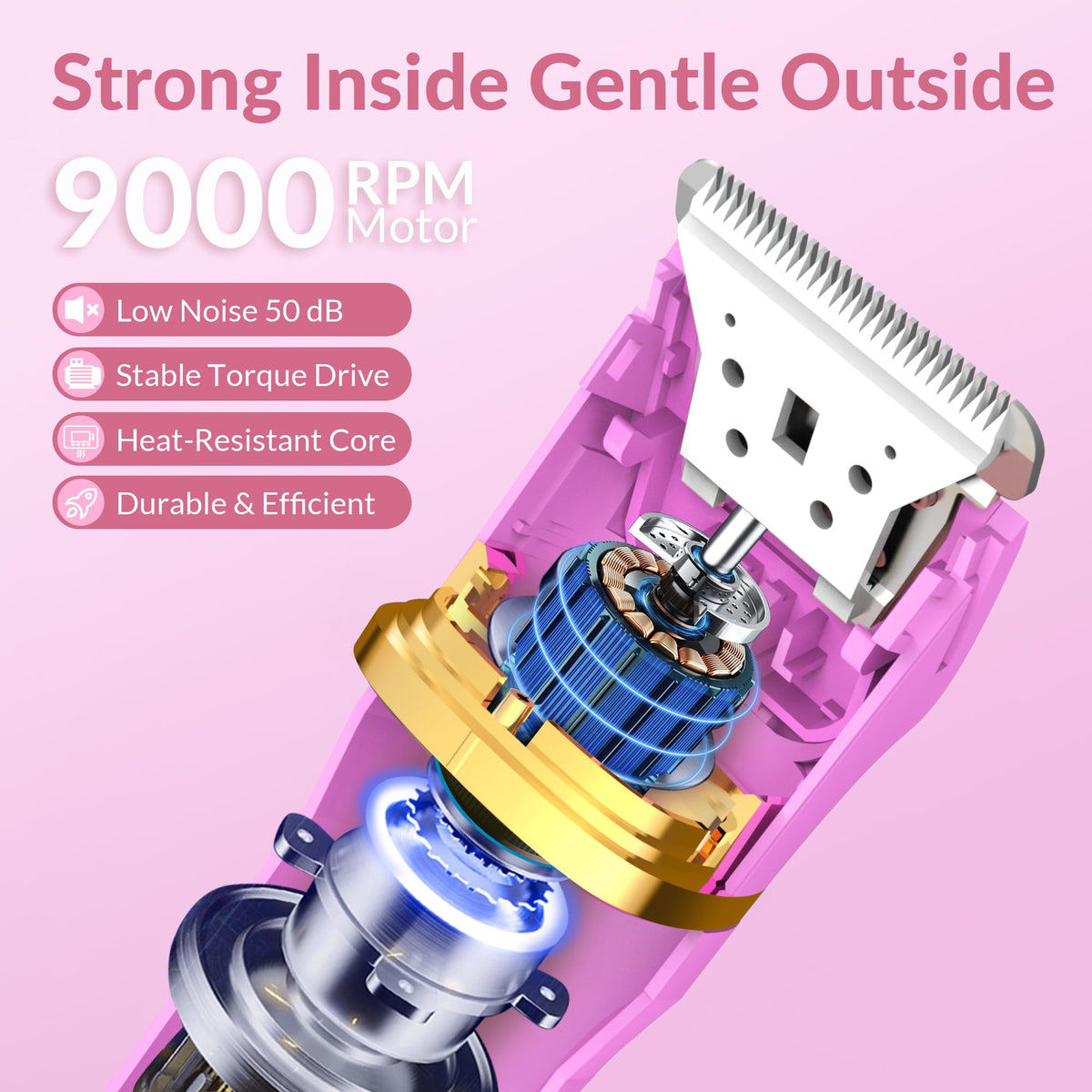 KINGTEE bikini trimmer showing USB-C charging port