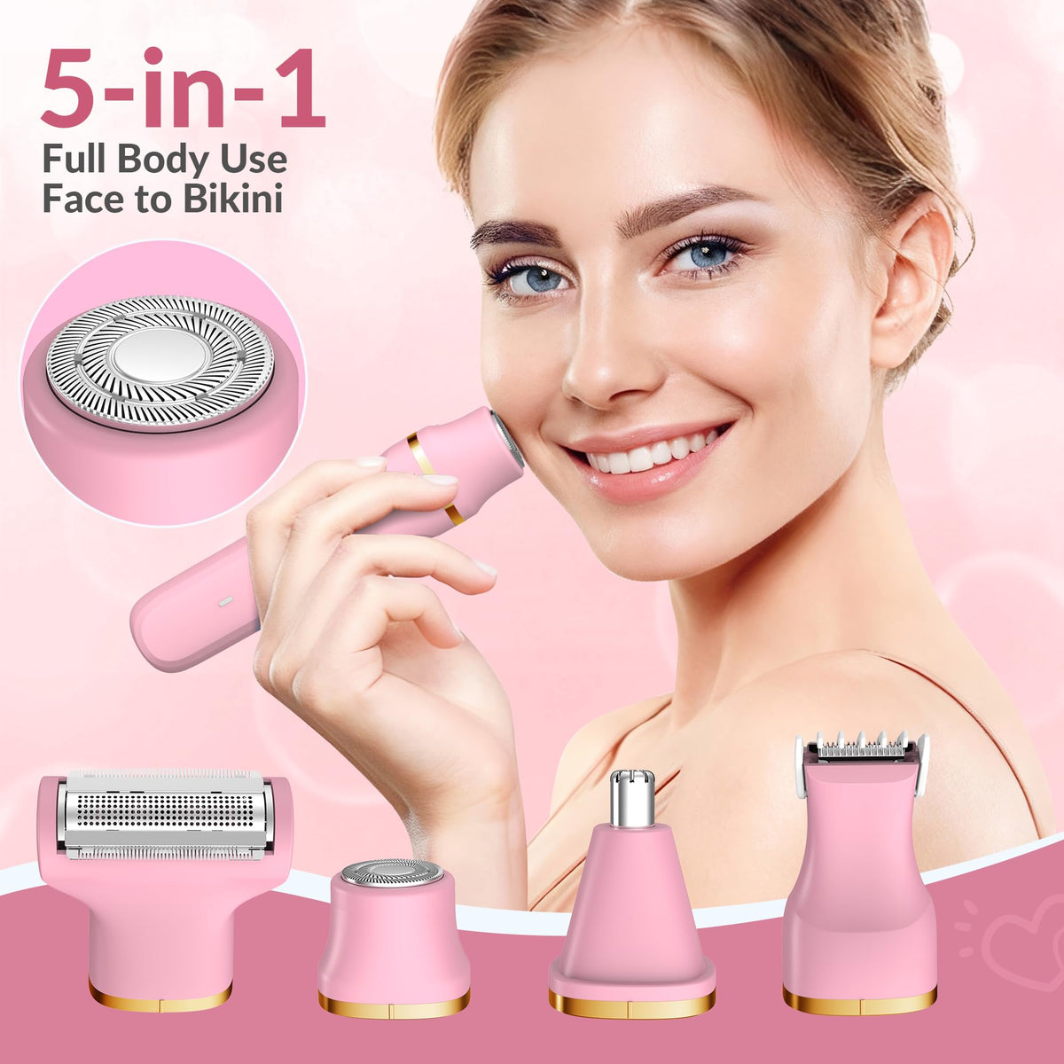 KINGTEE bikini trimmer waterproof feature demonstration