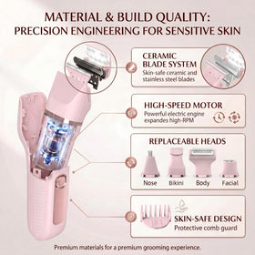 KINGTEE Bikini Trimmer with case and accessories