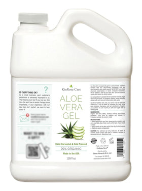 KinRose Care Aloe Vera Gel 128oz packaging details