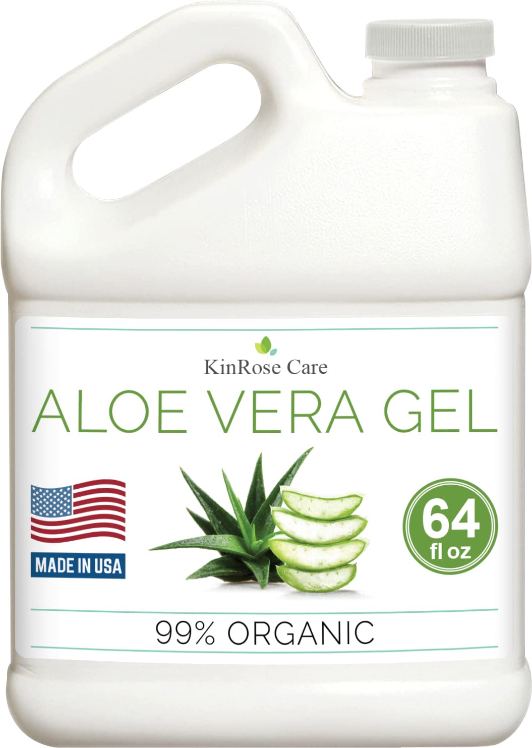 KinRose Care Aloe Vera Gel 64oz front view