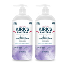 Kirk's 3-in-1 Head to Toe Nourishing Liquid Cleanser 32 Fl Oz front view
