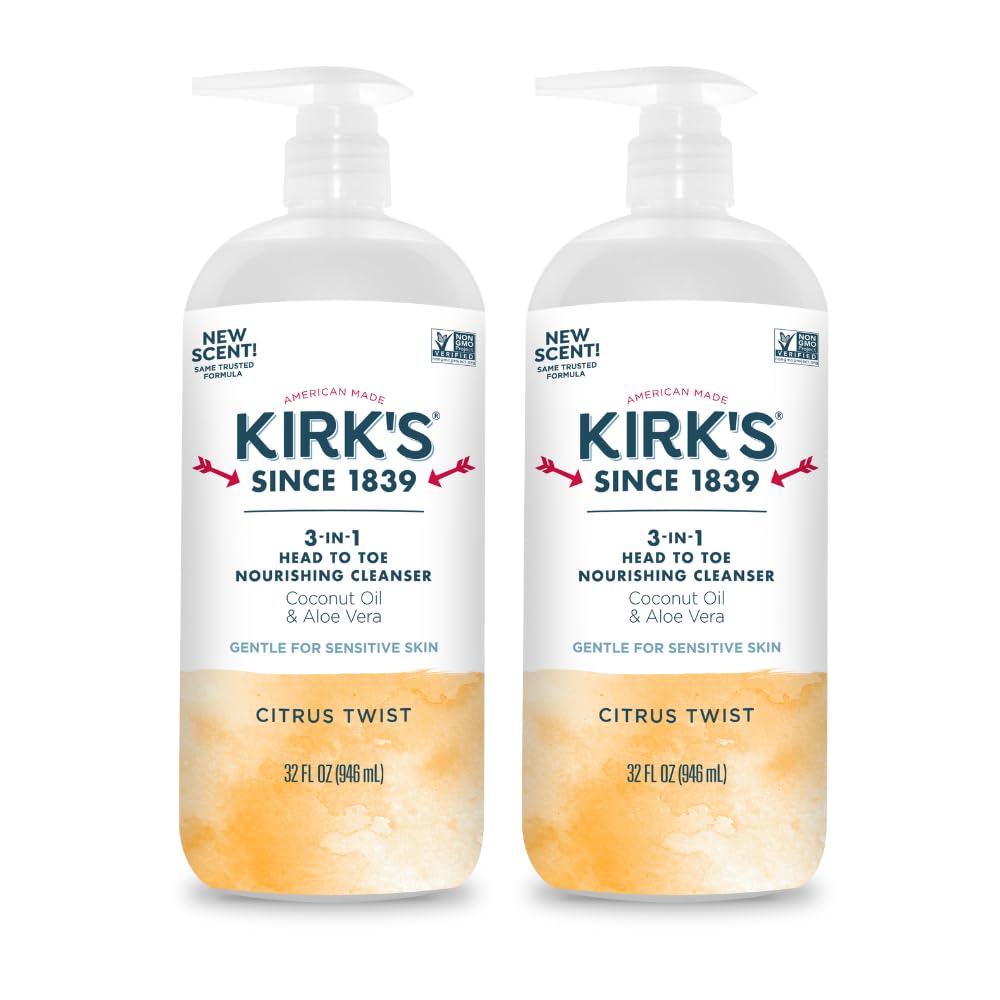 Kirk's 3-in-1 Nourishing Liquid Cleanser 32 Fl Oz front view