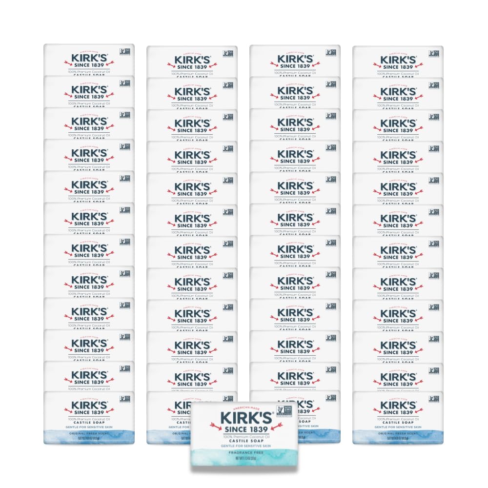 Kirk's Castile Bar Soap 48 pack with Original Fresh Scent