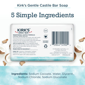 Kirk's Castile Bar Soap close-up of the bars