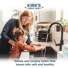 Kirk's Castile Bar Soap packaging details