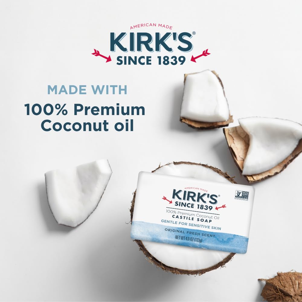 Kirk's Castile Bar Soap packaging front view