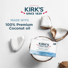 Kirk's Castile Bar Soap travel bar packaging