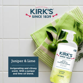 Kirk's Nourishing Cleanser lather on hands