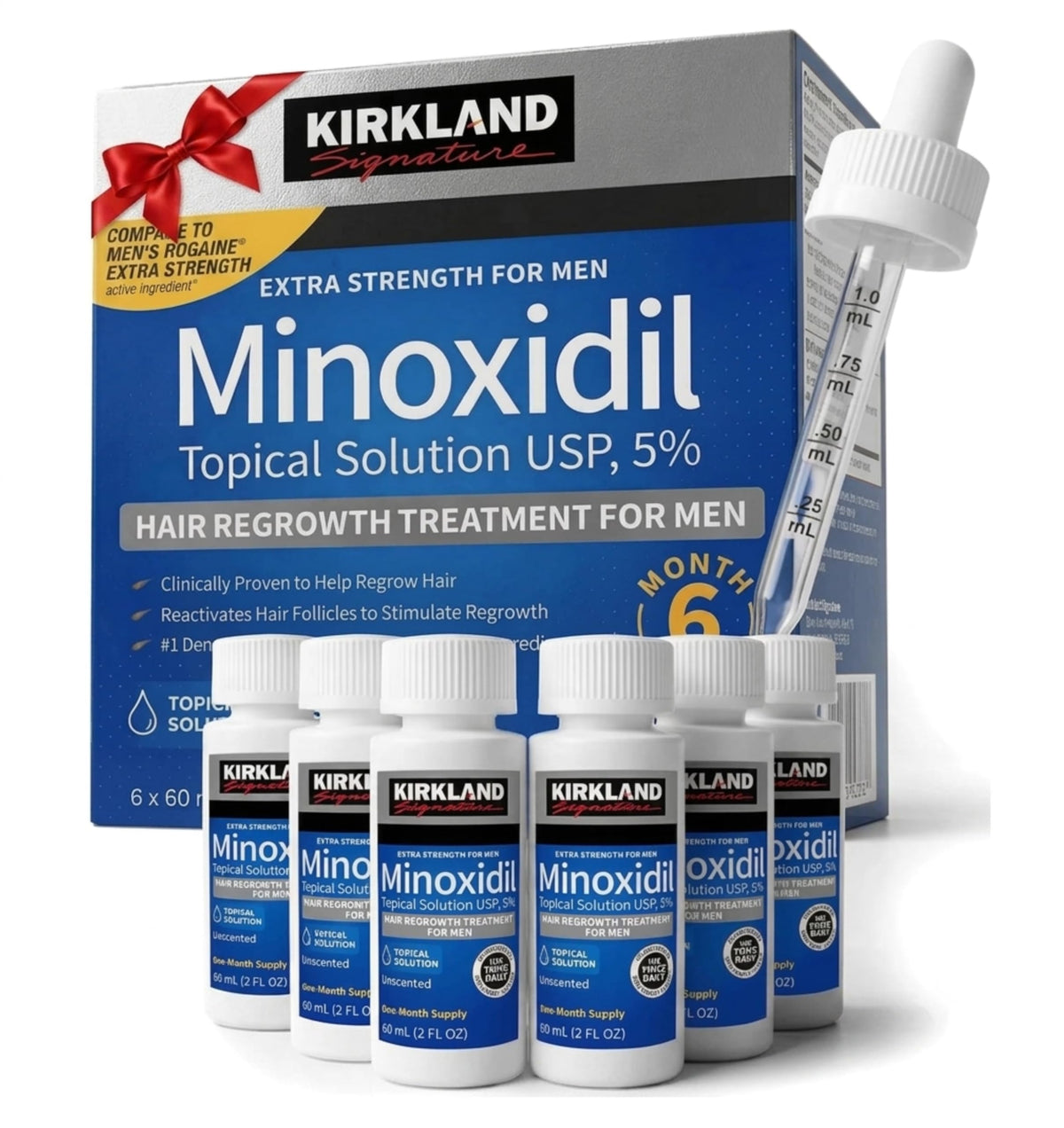 Kirkland Minoxidil 5% Topical Solution for Men front view