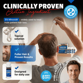 KIRKLAND Minoxidil 5% with upgraded dropper applicator