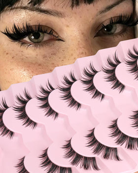 Kiromiro Bunny Lashes spiky false eyelashes front view
