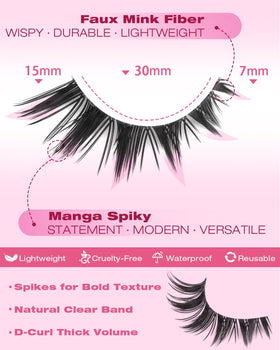 Kiromiro Bunny Lashes worn on model's eyes