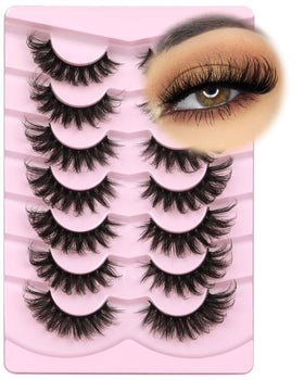 Kiromiro Fluffy 6D Mink False Eyelashes detail view