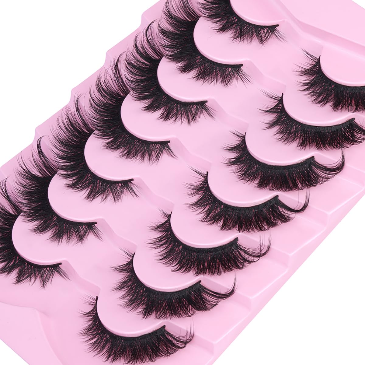 Kiromiro Fox Eye Lashes 18mm displayed on a model's eyes