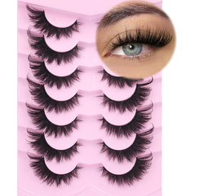 Kiromiro Fox Eye Lashes 18mm front view with packaging