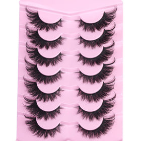 Kiromiro Fox Eye Lashes 18mm on a makeup table