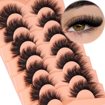 Kiromiro Mink Lashes 18mm cat eye style front view
