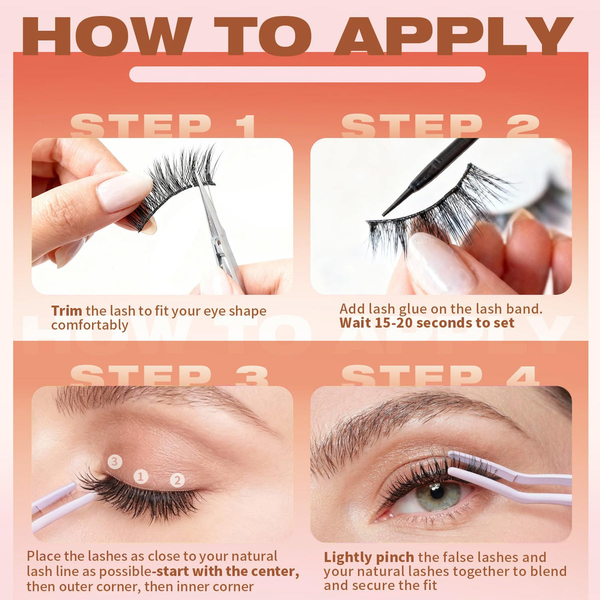 Kiromiro Mink Lashes displayed with makeup tools