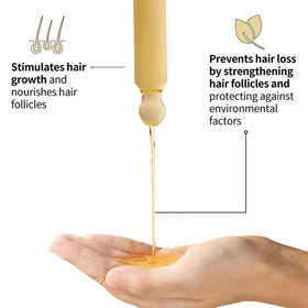 Kisinly Vegan Natural Hair Growth Oil 120mL side view
