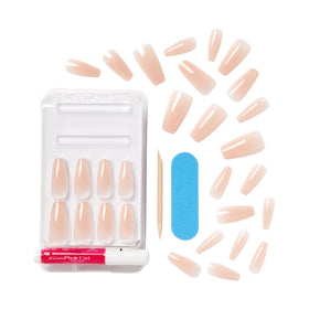KISS Bare but Better Press On Nails Nude Drama on display