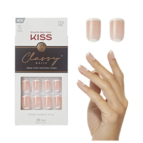KISS Classy Fake Nails 28 Count packaging front view