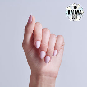 KISS Core Press On Nails Euphonious Pink showing included nail glue and tools