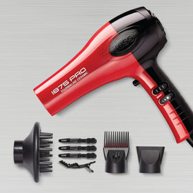 KISS hair dryer ergonomic handle and hanging loop