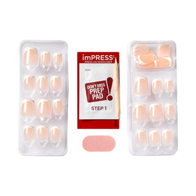 KISS Impress No Glue Mani Press On Nails in Classic French design