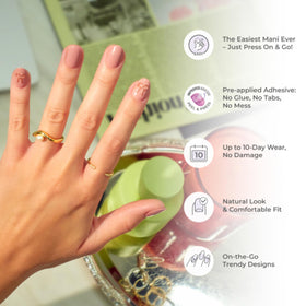 KISS Impress No Glue Mani Press On Nails in various sizes