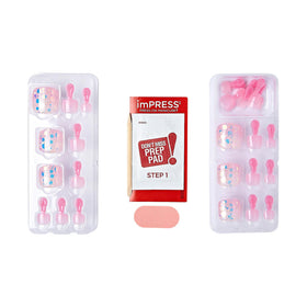 KISS Impress No Glue Pedi Press-On Toenails application process