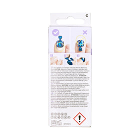 KISS Impress No Glue Pedi Press-On Toenails displayed with manicure tools