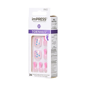 KISS Impress No Glue Pedi Press-On Toenails packaging