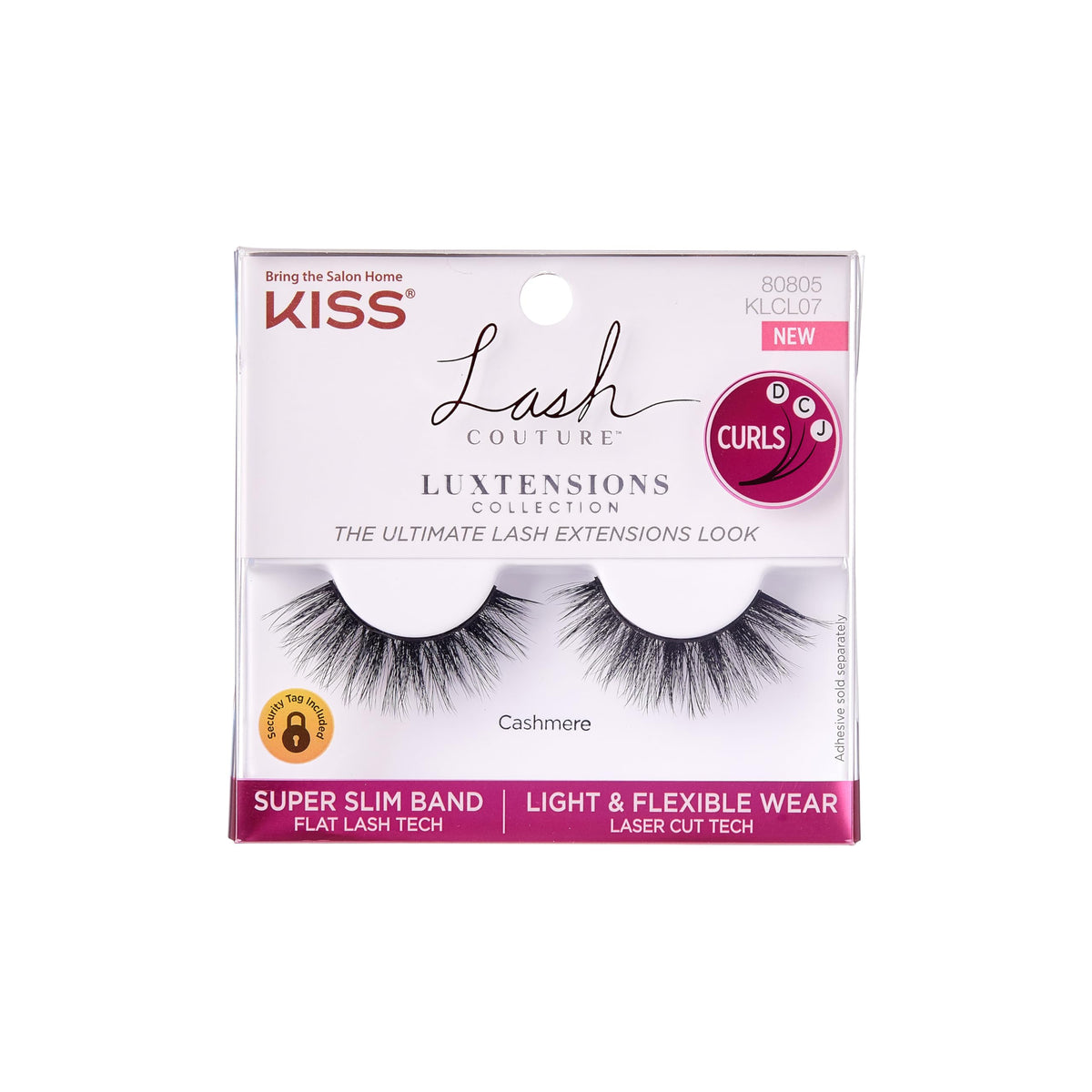 KISS Lash Couture LuXtensions Cashmere False Eyelashes front view