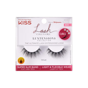 KISS Lash Couture LuXtensions Velvet 12mm false eyelashes front view
