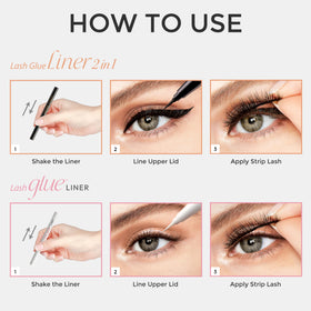 KISS Lash Glue Liner Black Felt-Tip Pen applicator close-up