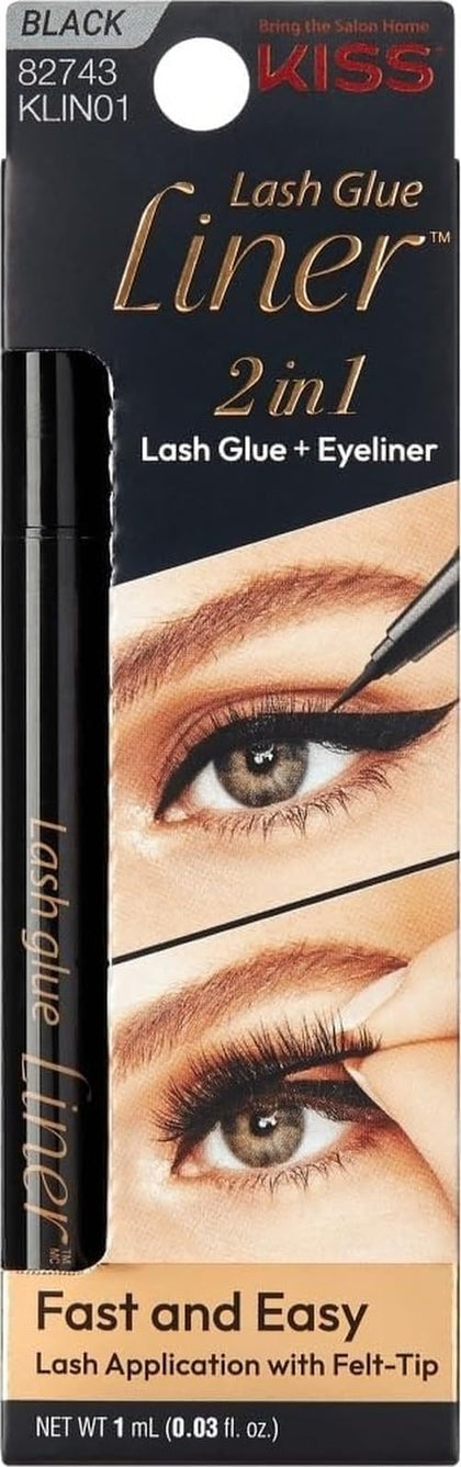 KISS Lash Glue Liner Black Felt-Tip Pen front view