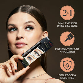 KISS Lash Glue Liner Black packaging with product details