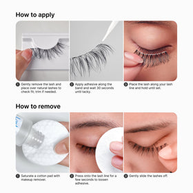 KISS LuXtensions Velvet false eyelashes with applicator