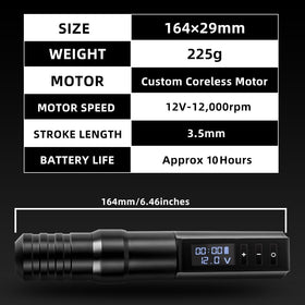 Kiss of Dragon tattoo pen close-up view