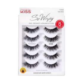 KISS Pompadour False Eyelashes front view with packaging