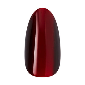 KISS Press On Nails 'Apple Blossom' red on model's hands